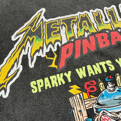 Unisex Vintage T Shirts GALLERY DEPT. x Metallica Ride the Lightning Limited Collaboration ¨C Heavyweight, Distressed & Washed Boxy Punk-Style Streetwear T-Shirt