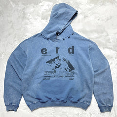 Unisex Vintage Hoodie Silhouettes of the Past Limited Edition Hoodie ¨C Custom Heavyweight Fabric