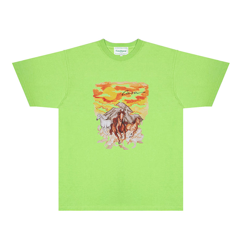 Casablanca T Shirts Street High-quality pure cotton
