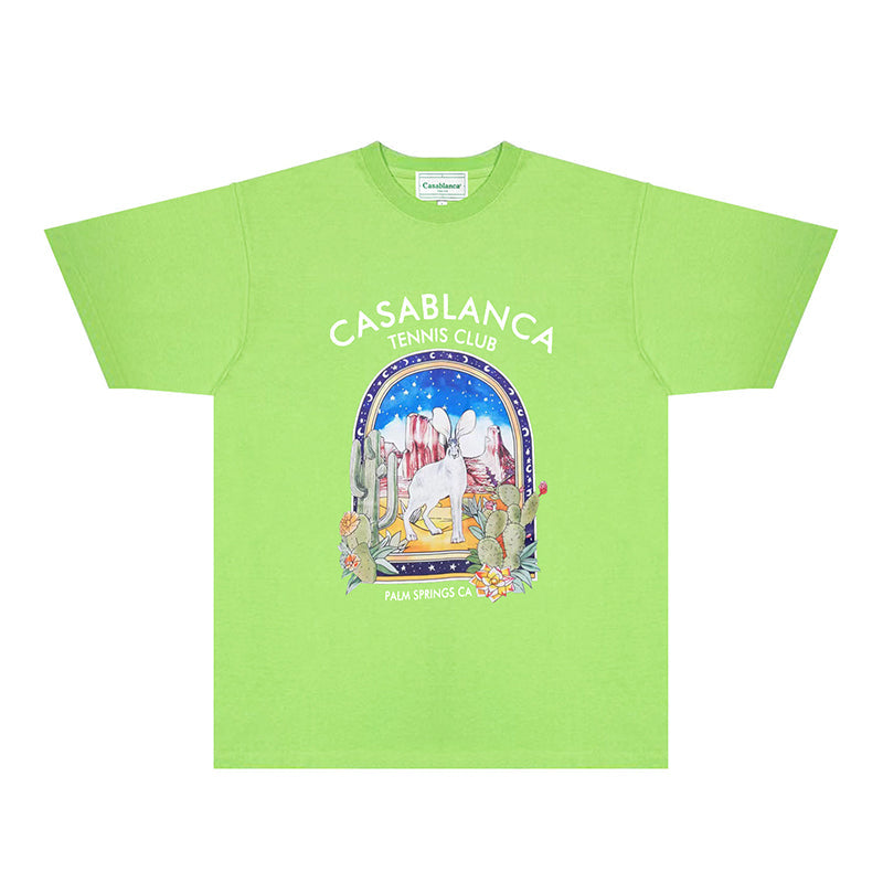 Casablanca T Shirts Street High-quality pure cotton