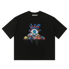 HOUSE OF ERRORS T Shirts High-quality pure cotton "Big Eye" high-street apparel 240g Double-Yarn Cotton