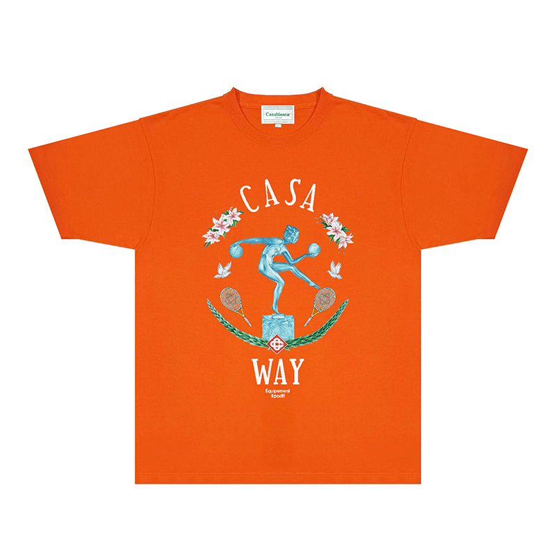 Casablanca T Shirts Street High-quality pure cotton