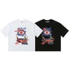 HOUSE OF ERRORS T Shirts High-quality pure cotton "Big Eye" high-street apparel 240g Double-Yarn Cotton