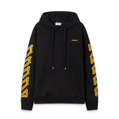 OW cordon arrow pattern pullover hooded sweatshirt