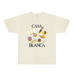 Casablanca T Shirts Street High-quality pure cotton