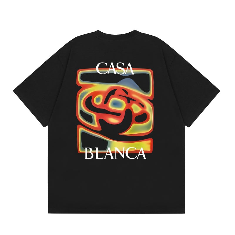 Casablanca T SHIRTS High-quality pure cotton streetwear