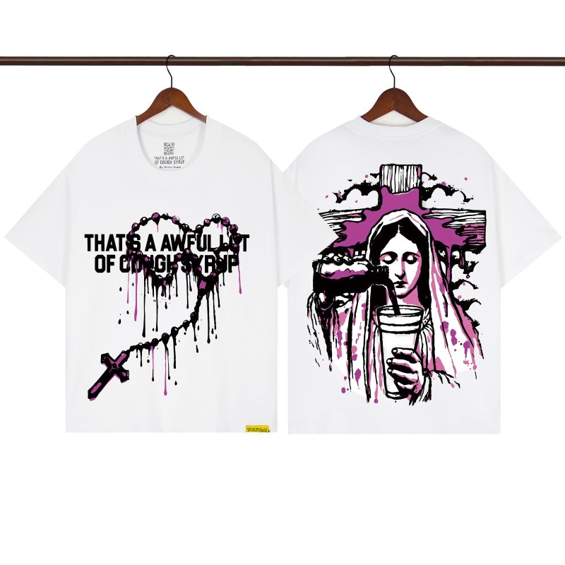 COUGH SYRUP T shirts High-quality pure cotton streetwear Mona Lisa