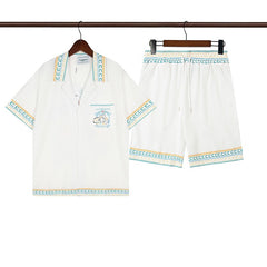 Casablanca Beach Shirt & Shorts Set Casual Summer Vacation/Travel Wear (Sold Separately)