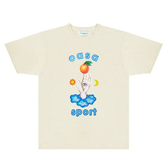 Casablanca T Shirts Street High-quality pure cotton