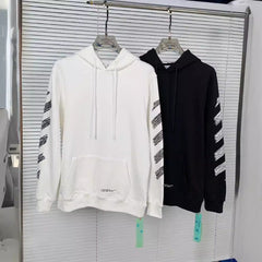 Off White hoodie sketch arrow pattern hooded