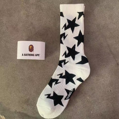 Bathing Ape Bape Socks ape head socks men and women medium tube towel bottom outdoor actual combat elite training sports basketball socks