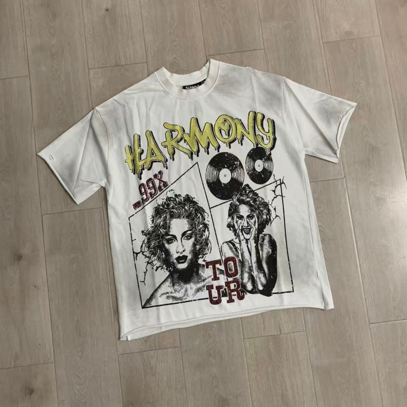 HARMONY T Shirts Street Trend Hot Diamonds